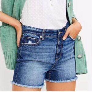 LOFT Denim Cut Off Short